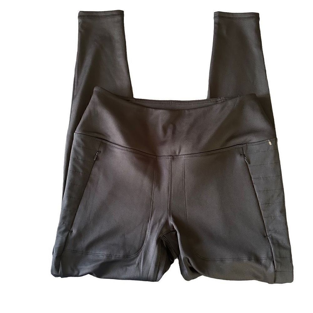 NWOT Spyder Fleeced Full Length Black Leggings size M